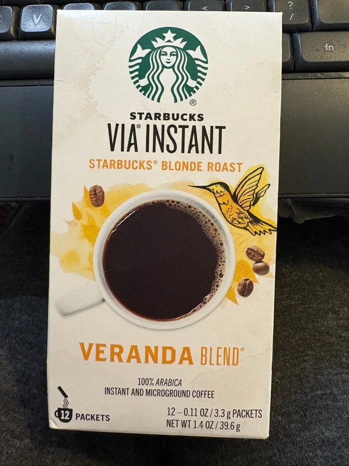 Starbucks VIA café instantáneo rubio tostado 12 paquetes — mezcla porche EX 12,25 Foto 1 de 1