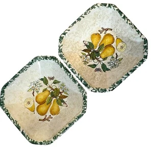 Juego de 2 cuencos cuadrados pesados vintage HIM7 Himark - Hecho en Italia - Imagen 1 de 13
