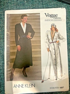 FREE SHIP! 1657 Vogue Patterns American Designer Anne Klein Sz 10 Patterns - Picture 1 of 2