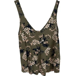 American Eagle Tanktop mit Blumenmuster - dunkelgrün - Damen XS - Bild 1 von 5