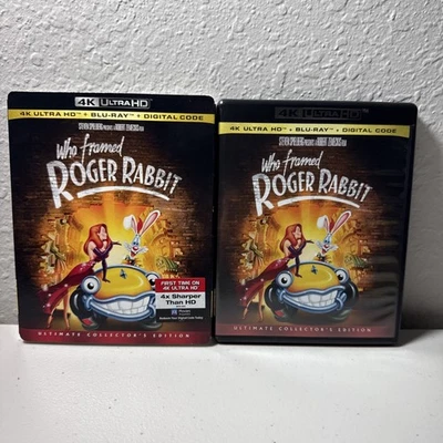 Who Framed Roger Rabbit (1988) [4K Ultra HD + BD] With OOP Rare SLIPCOVER No Cod - Image 1 of 3