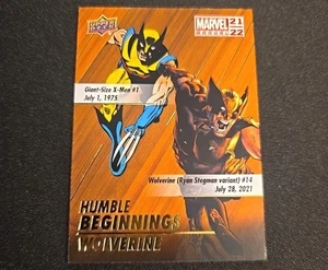 2021-22 Upper Deck Marvel Annual Humble Beginnings Wolverine #HB-10 X-Men Logan - Bild 1 von 2