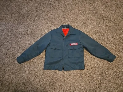 Chaqueta de Trabajo Lee Prensa Permanente Talla 40 R Años 60-70 Talón Recortada De Colección  Foto 1 de 4