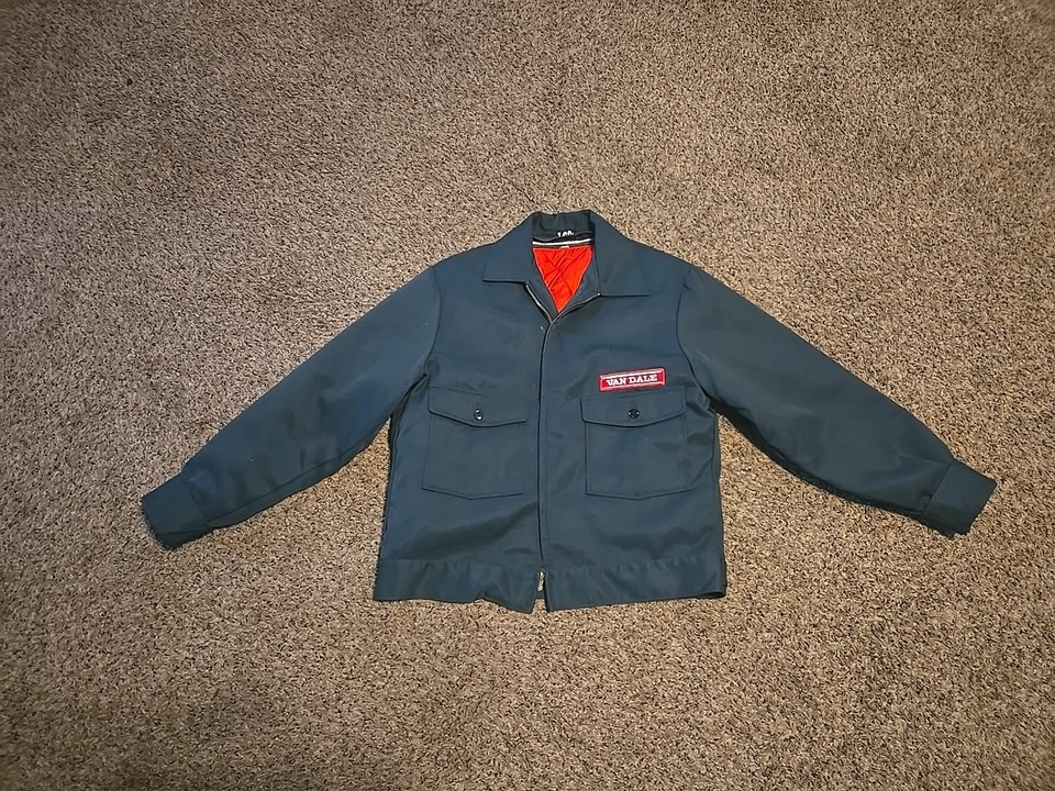 Vintage Size 40 R 1960s-70s Lee Permanent Press Twill Work Jacket Talon Cropped  — 第 1/4 张图片