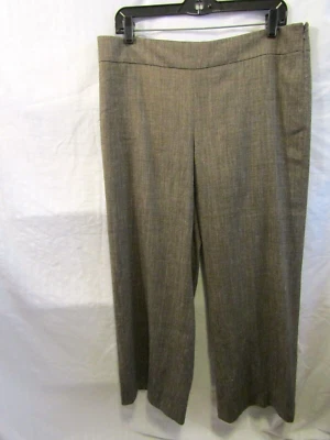 Pantalones para mujer W by Worth Petites marrón talla 12P mezcla de lana y lino Foto 1 de 4