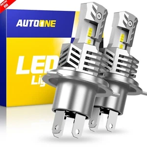 AUTOONE 9003 H4 HB2 LED Headlight Bulbs Kit High Low Beam 100W 6000K White 10S - Picture 1 of 10