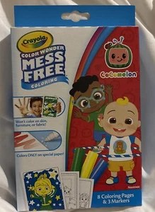 Crayola Color Wonder Cocomelon 8 Pages And 3 Markers - Picture 1 of 3