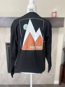 NEW Marmot Crewneck Sweatshirt Black women’s Size SMALL - Picture 1 of 6