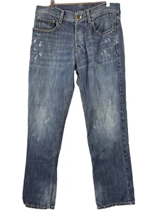 Pantalones de mezclilla William Rast para hombre 32 azul pierna recta botón mosca grunge (32x31) - Imagen 1 de 14