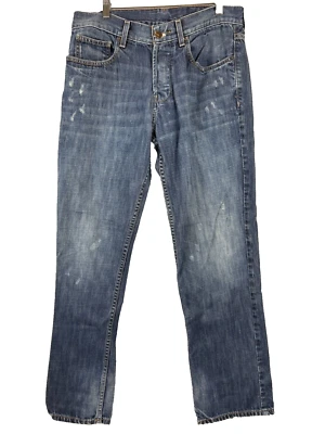 William Rast Jeans Mens 32 Blue Denim Straight Leg Button Fly Grunge (32x31) - Image 1 of 4