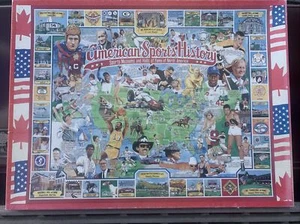 WHITE MOUNTAIN 1000 Pc Puzzle AMERICAN SPORTS HISTORY Green Bay Packers +❤️sj3j7 - Picture 1 of 12