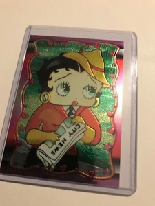 BETTY BOOP Series 1 CHROMIUM 1996 KROME PRODUCTIONS PROMO CARD, NM, Reporter art - Picture 1 of 5