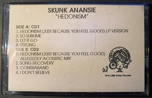 Skunk Anansie Hedonism rare promo cassette 1997 One Little Indian Skin rock - Picture 1 of 4