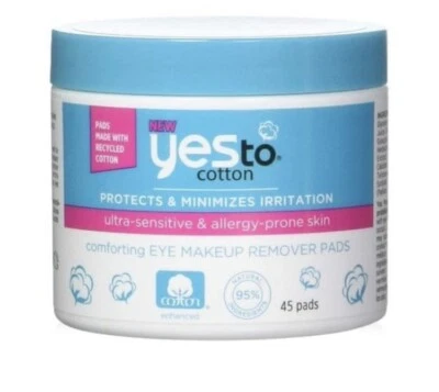 NEW Yes to Cotton Comforting Eye Makeup Remover Pads 45 ct - Image 1 of 4