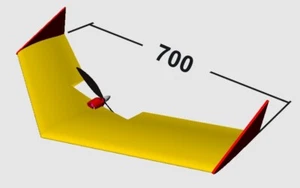Der "unzerstörbare" NanoWing 70cm Spannweite - Bild 1 von 1