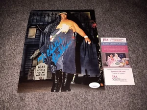 Abdullah The Butcher Signed 8x10 Jsa Coa Wcw Nwa Wwf - Picture 1 of 1