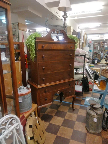 Queen Ann High Boy Dresser/ Secretary Cover