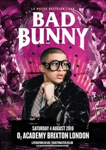 Bad Bunny 13" X 19" Reproduction Concert Poster archival quality - Picture 1 of 4