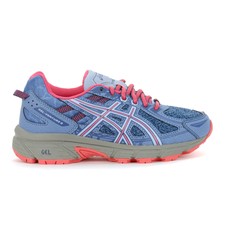 ASICS Kids Gel-Venture 6 GS Blue Harmony/Pink Running Shoes 1014A077.400 NEW