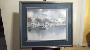 "Harbor Mist" By James Harvey Taylor signed framed #95/950 art print - Picture 1 of 6