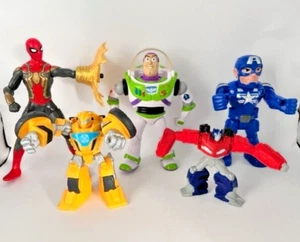 Konvolut 5 verschiedene Actionfiguren & Transformers - Buzz Lightyear, Spiderman usw. - Bild 1 von 7