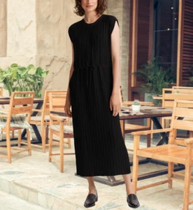 Club Monaco Damen gewebtes schwarzes Maxikleid Einzelhandel 279 $ - Bild 1 von 6
