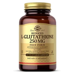 Solgar Reduced L-Glutathione 250 mg 60 Vegetable Capsules - Picture 1 of 4