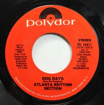Rock Nm! 45 Atlanta Rhythm Section - Dog Days / Cuban Crisis On Polydor - Image 1 of 2
