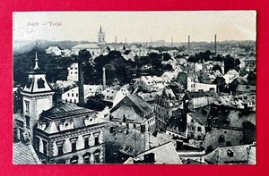 AK ASCH in Böhmen 1912 Blick über die Dächer der Stadt mit Kirche ( 145362 - Bild 1 von 2