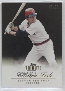 2012 Topps Tribute Black /60 Carlton Fisk #19 HOF