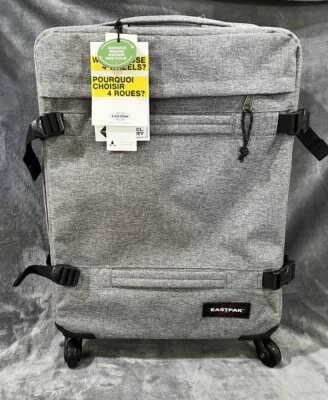 Eastpak Transit'R 4 S Sunday Gris Estuche de Mano de Cuatro Ruedas Nuevo con Etiquetas Bolso de Viaje Foto 1 de 4