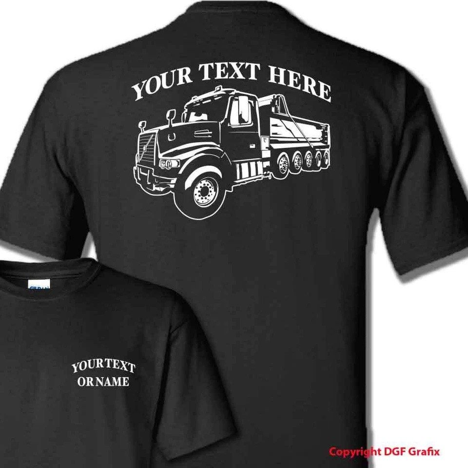 VOLVO QUINT Axle Semi Truck Wheeler Personalized Custom Cotton T-shirt Foto 1 de 1