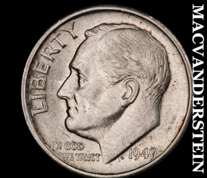 1949-S Roosevelt Groschen - seltenes Stichtag keine Reserve #D3778 - Bild 1 von 2