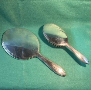 VTG GORHAM Sterling Silver #19 Hand Mirror And Hairbrush Set - Bild 1 von 14