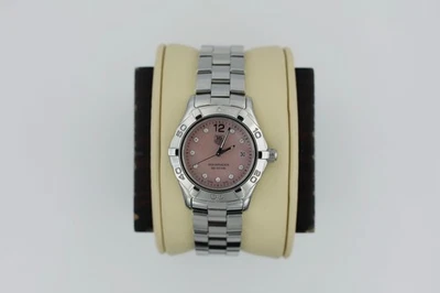 Tag Heuer WAF141A.BA0824 Womens Aquaracer Series Quartz Watch 10 Diamonds Pink - Image 1 of 4