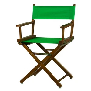 Casual Home 18" Director's Chair Honey Oak Frame-Green Canvas - Picture 1 of 6