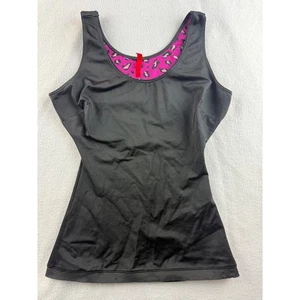 SPANX Tanktop schwarz M Medium integrierter BH pink Leopardenmuster Activewear - Bild 1 von 7