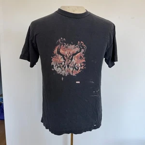 VTG Tee Mens M Spiderman Carnage Y2K Mad Engine Thrashed Faded Superhero Movie - Foto 1 di 7