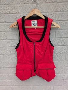 BodyMap Medium Red 80's Rare Vintage Fashion Statement Gilet Body Warmer - Picture 1 of 17