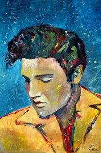 ELVIS PRESLEY! KING ROCK & ROLL! MARCELO NEIRA LIMITED EDITION KUNSTDRUCK #1/25 - Bild 1 von 5