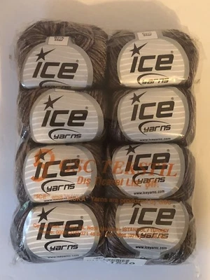 Лот из 8 мотков льда пряжи рок-звезда светло-розовый /BlacK 51549 новый - Изображение 1 из 3