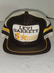 De Colección Levi Garrett Cinco Estrellas Tres Rayas Parche Camionero Sombrero Snapback Tabaco Nuevo con Etiquetas - Imagen 1 de 9