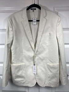 Express Herren Slim Anzug Sakko Stone Beige Business Professional 42R Neu 4 Wege - Bild 1 von 8