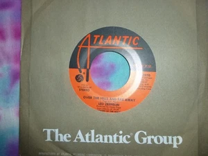 LED ZEPPELIN Over The Hills... 45 RPM 7" Mid 70's Re-Press Hard Rock VG - Picture 1 of 2