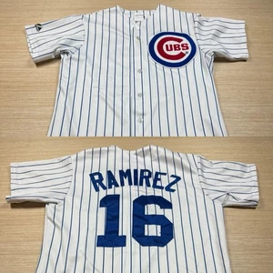 Chicago Cubs Aramis Ramirez Majestic Jersey Pinstriped Medium Stitched Men’s - Picture 1 of 14