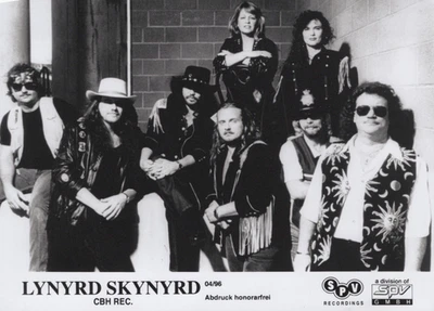 Photo Originale Noir Et Blanc De Promotion SPV D'Avril 1996 De Lynyrd Skynyrd - Photo 1/4