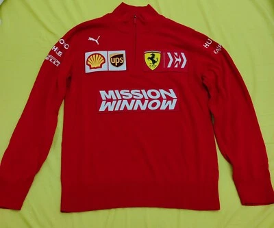 ✅F1 Puma Ferrari Sweater Jumper  Charles Leclerc Vettel Mission Winnow /HAMILTON - Imagen 1 de 4