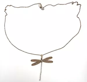 Halskette DragonFly Rosegold 30 cm Strass - Bild 1 von 4