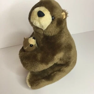 MAMA BROWN BEAR PLUSH Hugging Baby Bear, 9 INCHES, Fable Co. (1997) - Picture 1 of 6