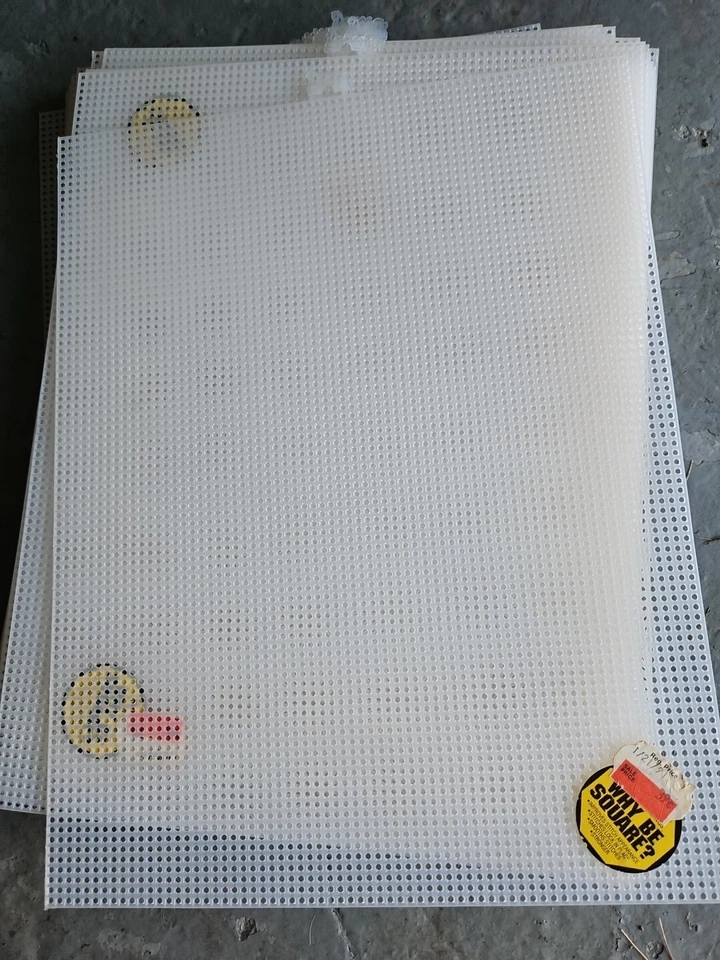 Darice Plastic Canvas 7 Count 10.5"X13.5"-Clear, Set Of 19 Vintage NOS - Image 1 of 1